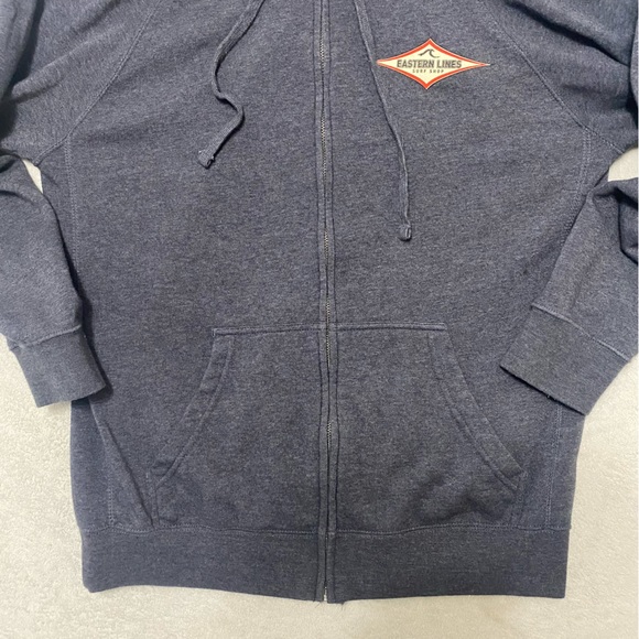 Coastal Classics Full Zip Hoodie Mens M Belmar N.J  Eastern Lines Surf Shop - Picture 2 of 9